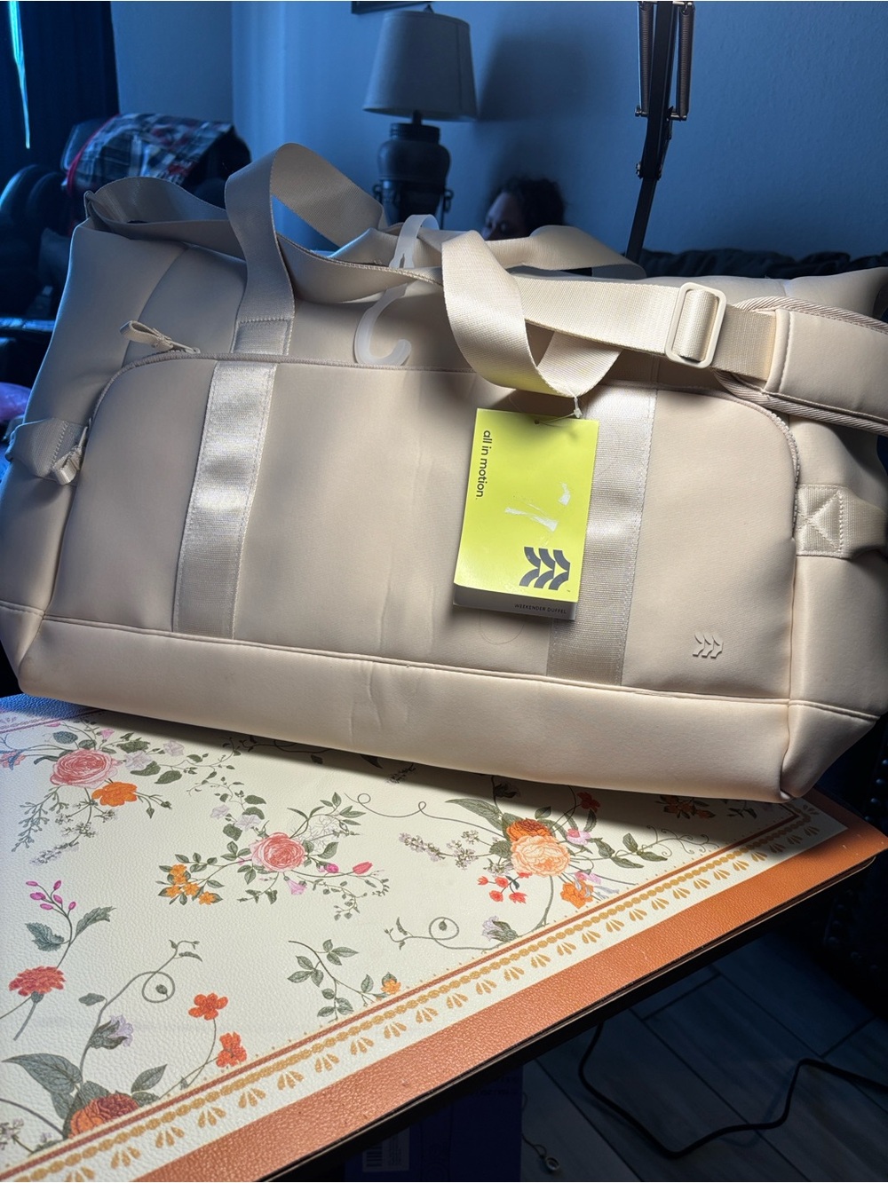 All-Weather Women’s Duffel Bag, Tote, Weekener- silver blue